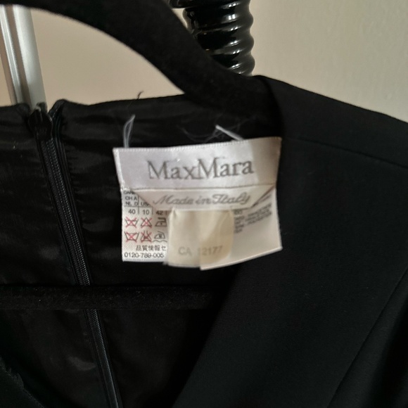 Maxmara Black Dress Size 10 - Picture 2 of 5